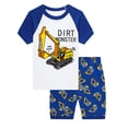 thumbnail image 1 of WIBACKER Boys Pajamas 2 Pieces Short Sleeve Set 100% Cotton Snug Fit Summer Sleepwear 3-8 Years, 1 of 10