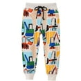 thumbnail image 1 of WIBACKER Boys Sweatpants Active Athletic Jogger Pants Soft Cotton French Terry Little Kids, Excavator 2T, 1 of 8