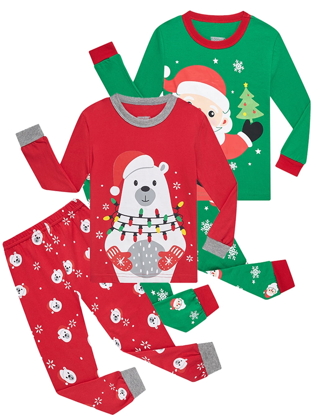 Silent Night Christmas Kids Winter Pajama Set main image 1
