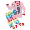 thumbnail image 1 of WIBACKER 100% Cotton 2 Pieces Pajamas for Kids Girls Unicorn Sleepwear Toddler Pjs Tops and Pants Set, 1 of 6