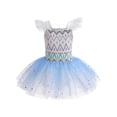 thumbnail image 1 of WIBACKER Girls Ballet Tutu Dress 2-8Y, Shiny Princess Tulle Leotard Ballerina Dance Costume Halloween Christmas, 1 of 6
