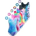 thumbnail image 1 of WIBACKER Gymnastics & Dance Ballet Leotard for Girls Sparkly Activewear One Piece Tumbling Outfit - Blue Leopard, 1 of 14