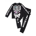 thumbnail image 1 of WIBACKER Halloween Little Boy Girl Skeleton Long Sleeve Sleepwear Toddler Kids 2-Pieces Ghost Pajamas Sets, 8 Years, 1 of 8