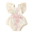 thumbnail image 1 of WIBACKER Infant Baby Girl Ruffle Lace Backless Tutu Romper Photography Birthday Clothes, 1 of 7