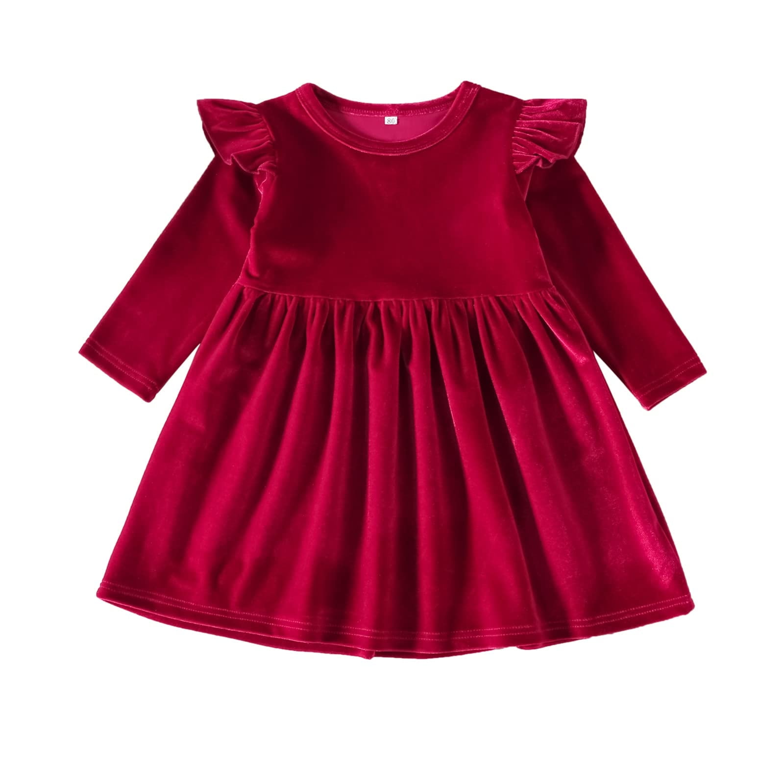 WIBACKER Kids Baby Girls Long Sleeve Velvet Dress Autumn Winter Princess  Party Dresses - Walmart.com