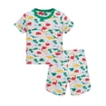 thumbnail image 1 of WIBACKER 3-8Y Toddler and Little Boys 2-Piece Dinosaur Pajamas Set 100% Cotton Short Sleepwear Kids Summer Pjs, 1 of 8