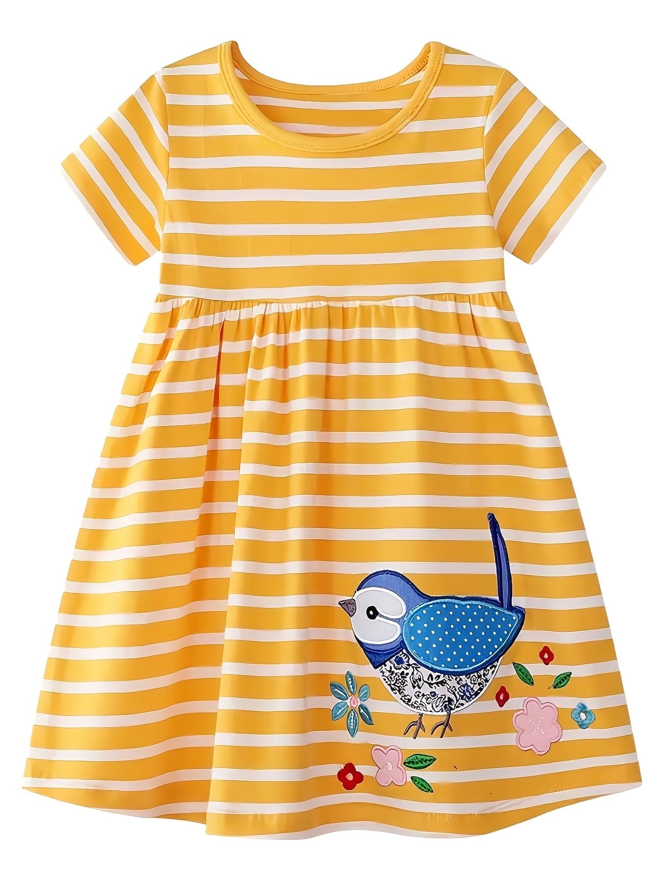Children's Cartoon Print Short Sleeve Casual Dress main image 0