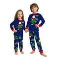 thumbnail image 1 of WIBACKER Kids Christmas Santa Riding a Dinosaur Pajamas Long Sleeve Holiday Pjs Set Toddler Boys Girls Xmas Jammies 2-14 Years, 1 of 12