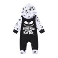 thumbnail image 1 of WIBACKER Newborn Baby Boys Girls Skull Halloween Hooded Jumpsuit Long Sleeve Hoodie Romper, 1 of 8