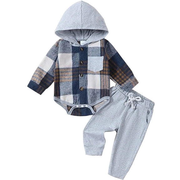 WIBACKER Newborn Infant Baby Boy Clothes Fall Winter Outfits Cartoons Outfit Toddler Baby Boy Clothes Set