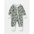 thumbnail image 1 of WIBACKER Newborn Viscose from Bamboo Sleeper 2-Way Zipper Pajamas for Baby Boys & Baby Girls Snug Fit One Piece, 1 of 11