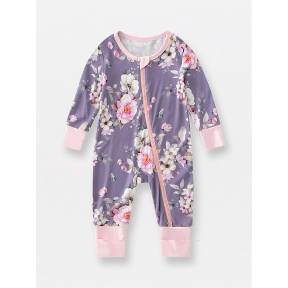 WIBACKER Newborn Viscose from Bamboo Sleeper 2-Way Zipper Pajamas for Baby Boys & Baby Girls Snug Fit One Piece