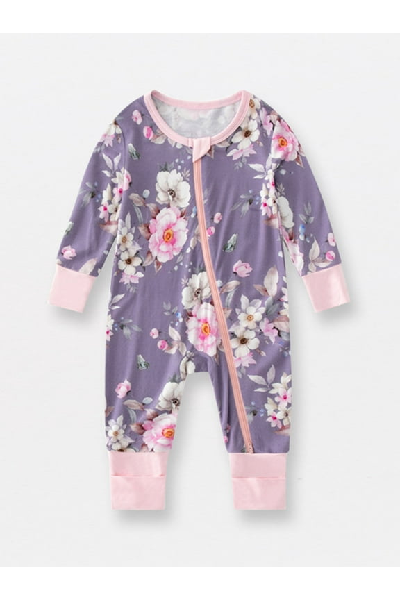 Newborn Viscose from Bamboo Sleeper 2-Way Zipper Pajamas for Baby Boys & Baby Girls Snug Fit One Piece
