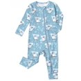 thumbnail image 1 of WIBACKER Rayon of Bamboo Baby Long Sleeve Footless Romper 2 Way Zipper Pajamas Sleep‑N‑Play Jumpsuits for Infant Boys Girls - Koala, 1 of 9