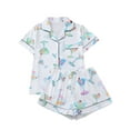 thumbnail image 1 of WIBACKER S-2XL Womens Pajamas Set Short Sleeve Pjs Button Down 2 Piece Loungewear Sets Cup Print Sleepwear, 1 of 10