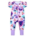 thumbnail image 1 of WIBACKER Soft Cotton Pajamas for Infant Baby Girls, 2 Way Zipper Sleeper, Footed and Footless PJs, 1 of 7