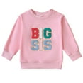 thumbnail image 1 of WIBACKER Toddler Baby Girl Sweatshirt Sister Matching Tops Fall Winter Clothes BIG SIS, 1 of 8