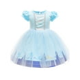 thumbnail image 1 of WIBACKER Toddler Birthday Princess Mermaid Dress Little Girls Cotton Christmas Party Dress Up Kids Tulle Dresses, 1 of 10
