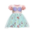 thumbnail image 1 of WIBACKER Toddler Birthday Princess Mermaid Dress Little Girls Cotton Christmas Party Dress Up Kids Tulle Dresses, 1 of 10