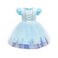 thumbnail image 1 of WIBACKER Toddler Birthday Princess Mermaid Dress Little Girls Cotton Christmas Party Dress Up Kids Tulle Dresses, 1 of 10