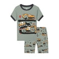 thumbnail image 1 of WIBACKER Toddler Boys Pajamas Short Sets Excavator Cotton 2 Piece Pjs Sleepwear Summer Clothes Kids Jammies 2-9Y, 1 of 10