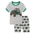 thumbnail image 1 of WIBACKER Toddler Boys Pajamas Short Sets Vehicle Cotton 2 Piece Pjs Sleepwear Summer Clothes Kids Jammies 2-9Y, 1 of 10