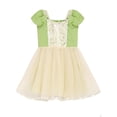 thumbnail image 1 of WIBACKER Toddler Girls Birthday Dress 2-7T Kids Girl Puff Short Sleeve Dresses Princess Party Costume,Green, 1 of 8