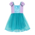 thumbnail image 1 of WIBACKER Toddler Girls Birthday Dress 2-7T Kids Girl Puff Short Sleeve Dresses Princess Party Costume,Purple, 1 of 8