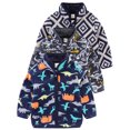 thumbnail image 1 of WIBACKER Toddler Kids Polar Fleece Warm Jacket Baby Boys Autumn Winter Zip Coat Stand Collar Outerwear - 1Pcs Dinosaur, 1 of 7