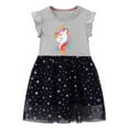 thumbnail image 1 of WIBACKER Toddler Tutu Dress Little Girls Fluffy Summer Dresses Unicorn Casual Party Tulle Sundress for Kids 2-7Y, 1 of 6