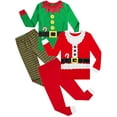 thumbnail image 1 of WIBACKER Toddler and Little Boys Girls Santa Claus Pajamas Kids Cotton Christmas Sleepwear Set Xmas Cosplay Costume 4T, 1 of 9