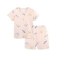 thumbnail image 1 of WIBACKER Two-Piece Pajamas for Girls Cute Dragonfly Summer Short Sleeve PJ Set Kids Sleepwear 3-8T, 1 of 6