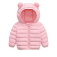 thumbnail image 1 of WIBACKER Winter Down Coats for Kids Baby Boys Girls Light Puffer Padded Jacket Bear Hoods Toddler Outerwear, 1 of 7