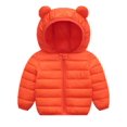 thumbnail image 1 of WIBACKER Winter Down Coats for Kids Baby Boys Girls Light Puffer Padded Jacket Bear Hoods Toddler Outerwear, 1 of 8