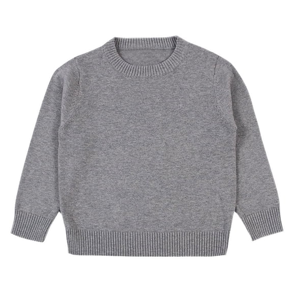 WIBACKER Winter Toddler Baby Boys Sweater Girls Pullover Sweatshirt Little Kids Solid Casual Tops