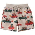 thumbnail image 1 of WIBAKCER Toddler Baby Boys Cotton Shorts with Drawstring Summer Shorts Little Boys Clothes Car Sport Shorts, 1 of 7
