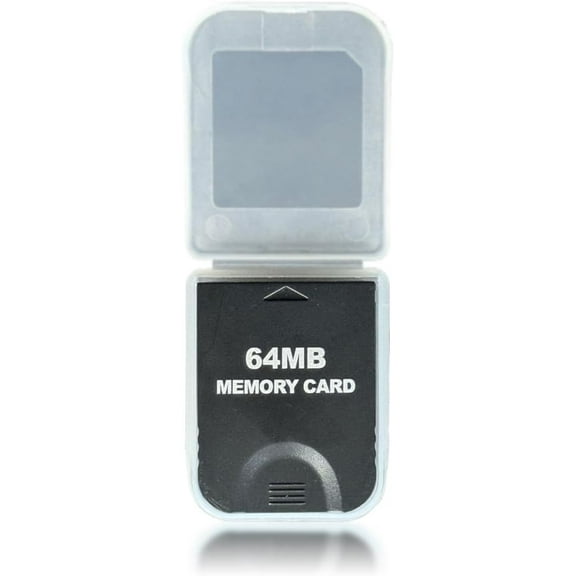 WICAREYO Black 64M Memory Card for Wii NGC Gamecube Console