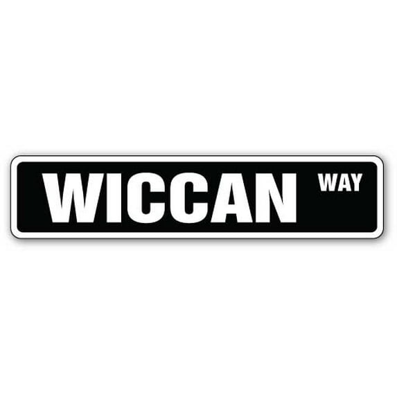 WICCAN Street Sign paganism wicca rituals spells religion | Indoor/Outdoor | 24" Wide