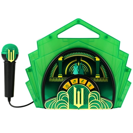 WICKED, Bluetooth Sing Along Boombox - Music & Karaoke Microphone, Children Ages 3+