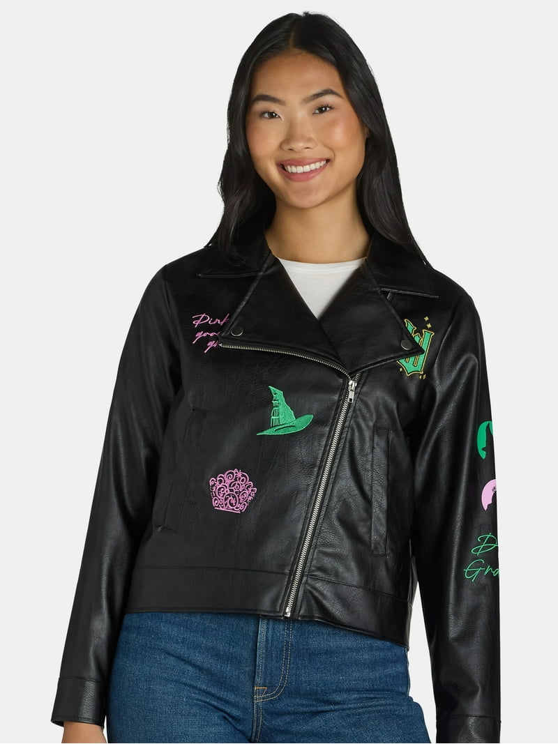 Wicked Leather Fashion Jacket, Women's Juniors - Walmart.com