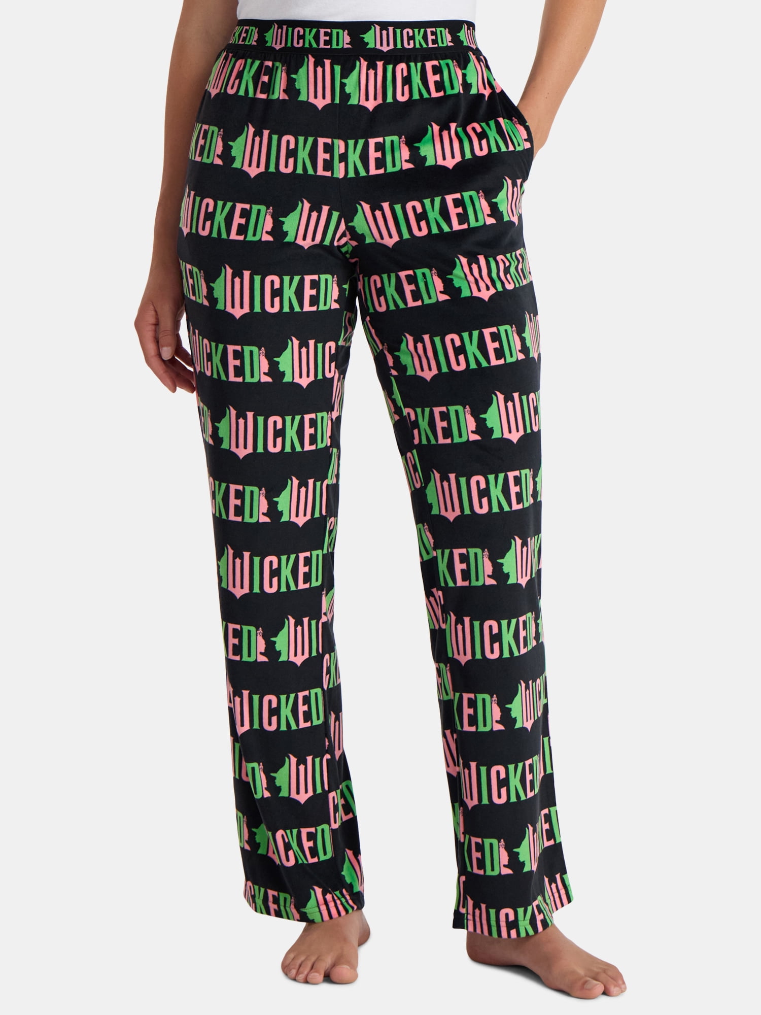 Wicked Women’s Print Velour Sleep Pants, Sizes XS-3X