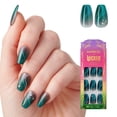 thumbnail image 1 of Impress X WICKED: FOR GOOD Press On Nails, ‘Unleash Your Magic’, Green, Medium Coffin, 30 Fake Nails, 1 of 17