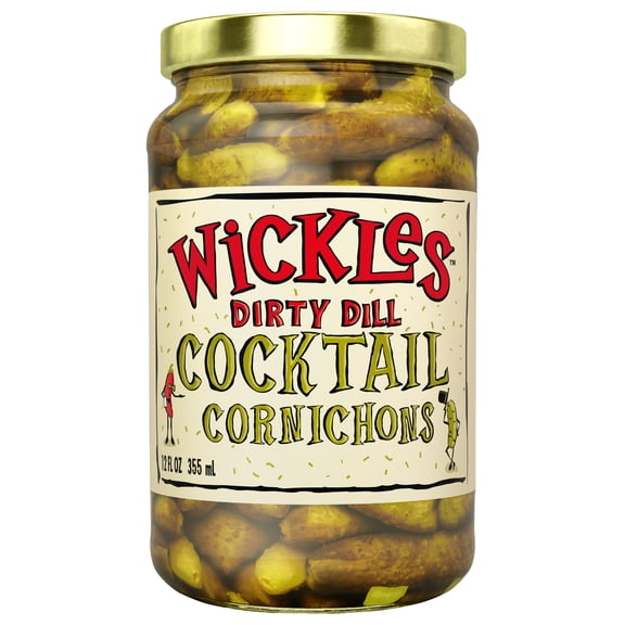 WICKLES - Dirty Dill Conrichon Pickles - 12 Fo, Case of 6