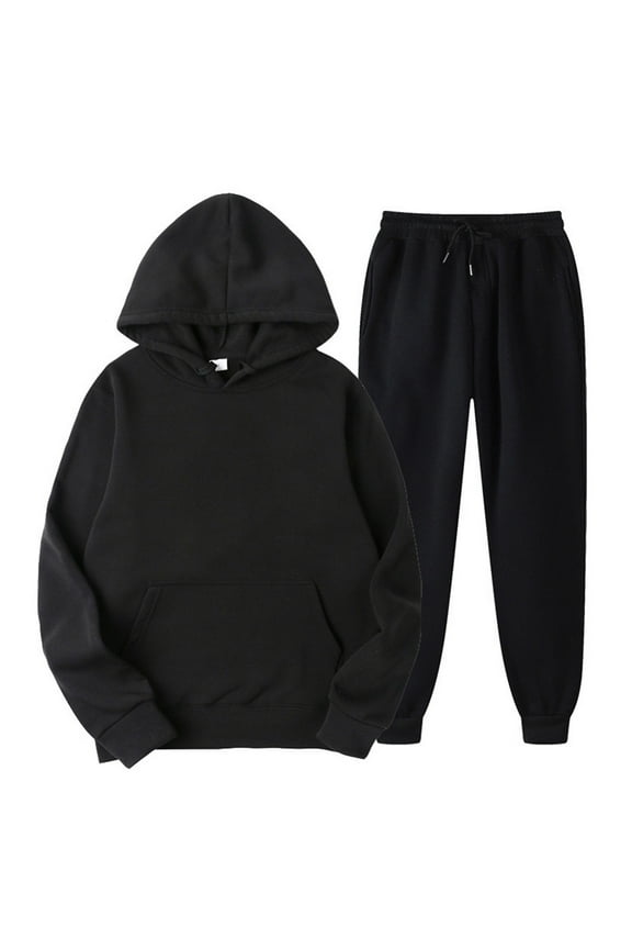 WICVIK Casual Tracksuit Set Women's and Men's Long Sleeve Hoodies Sweatpants, 2-Piece Set