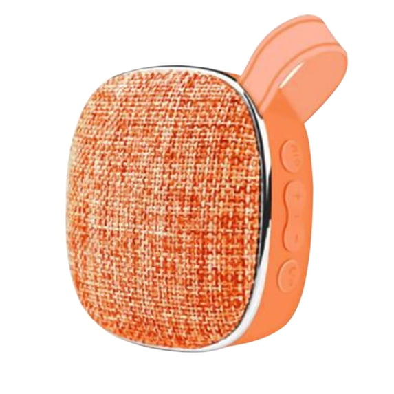 WICVIK Mini Fabric Portable Bluetooth Waterproof Speaker, Orange, IP25