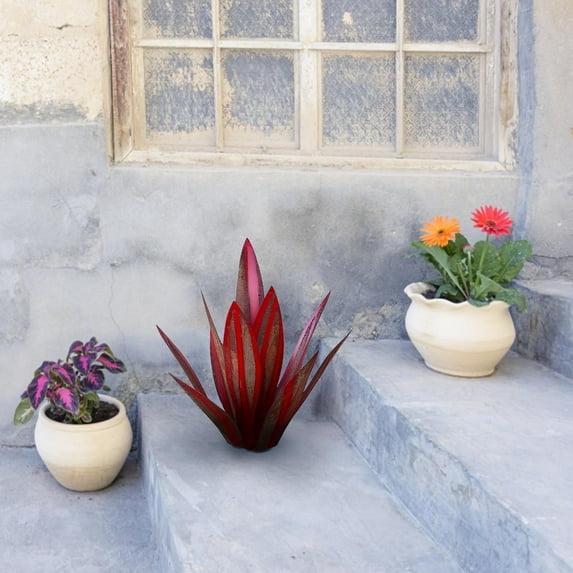 WICVIK Tequila Rustic Sculpture DIY Metal Agave Plant, Metal Agave Yard Art Garden Art, Tequila Figurines Iron Crafts Plant, Lawn Ornaments Garden Decoration Home Outdoor Decor