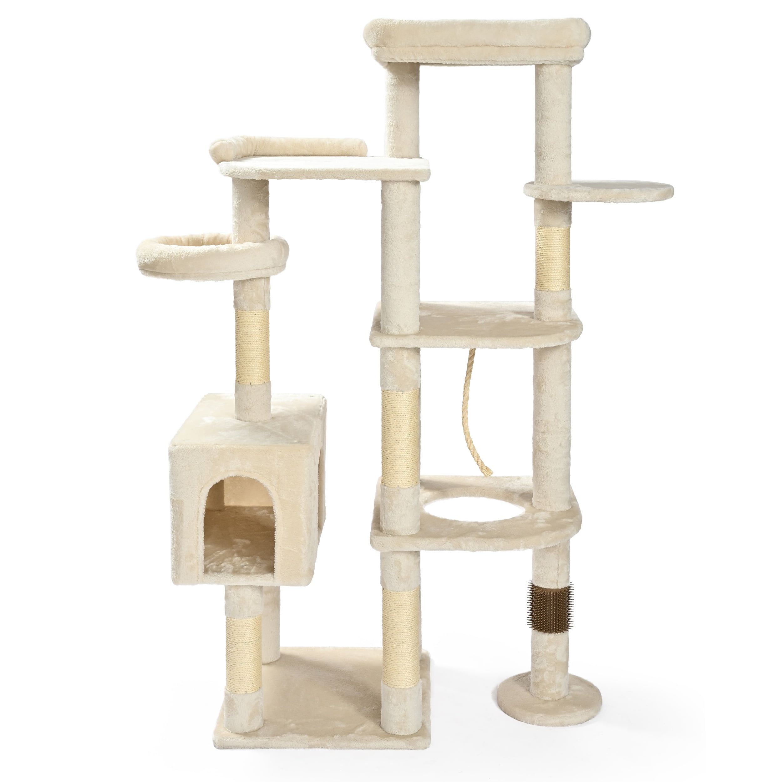 Vibrant Life Heavy Duty 8-Level 61" Cat Tree with Condo, Beige