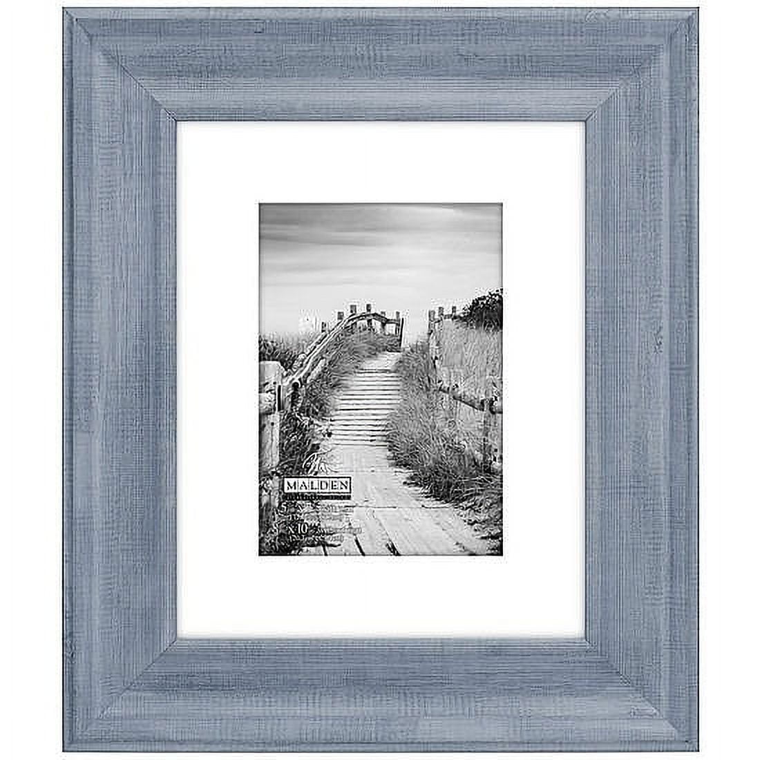 Denim Blue 5x7 Brushed Wood Gallery Wall Frame