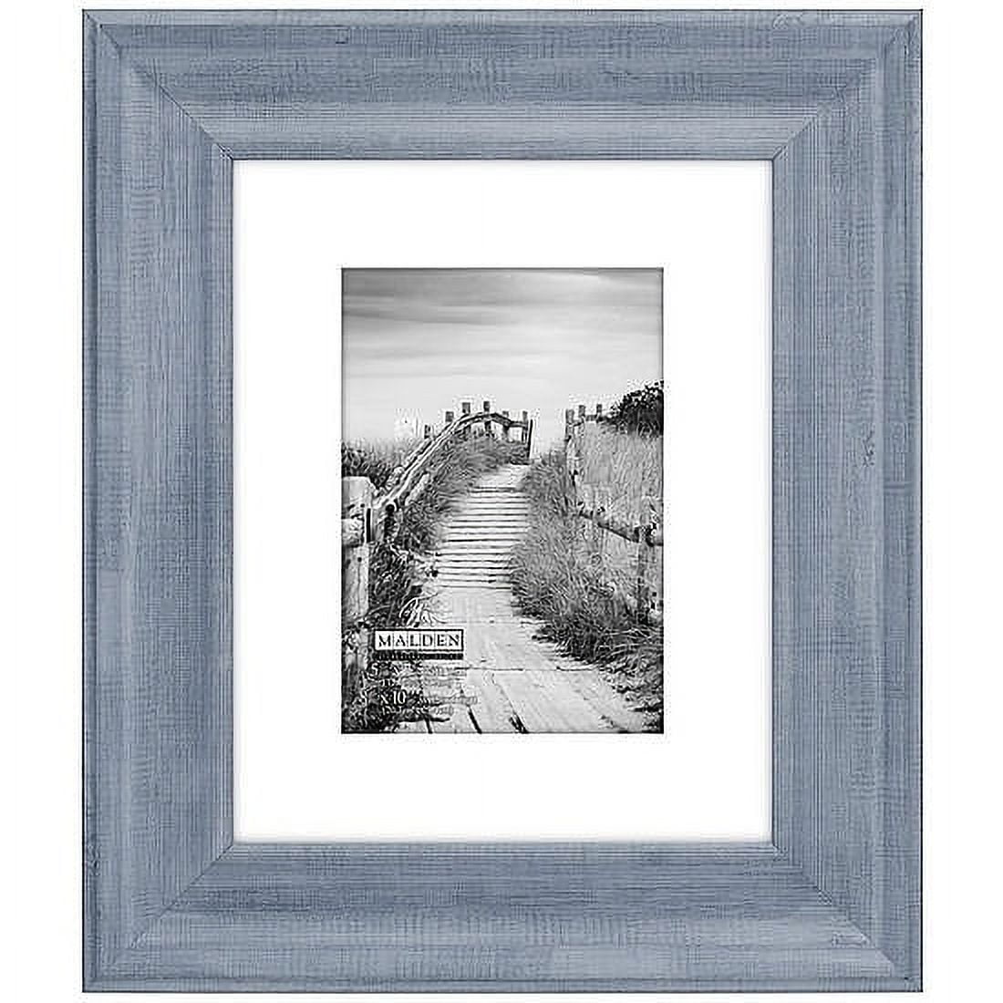 Denim Blue 5x7 Brushed Wood Gallery Wall Frame