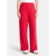 thumbnail image 1 of No Boundaries Soft Fleece Wide Leg Pants, 30” Inseam, 1 or 2-Pack, Women’s XXS-4X, 1 of 5